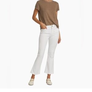 Frame Denim White Flare Jeans